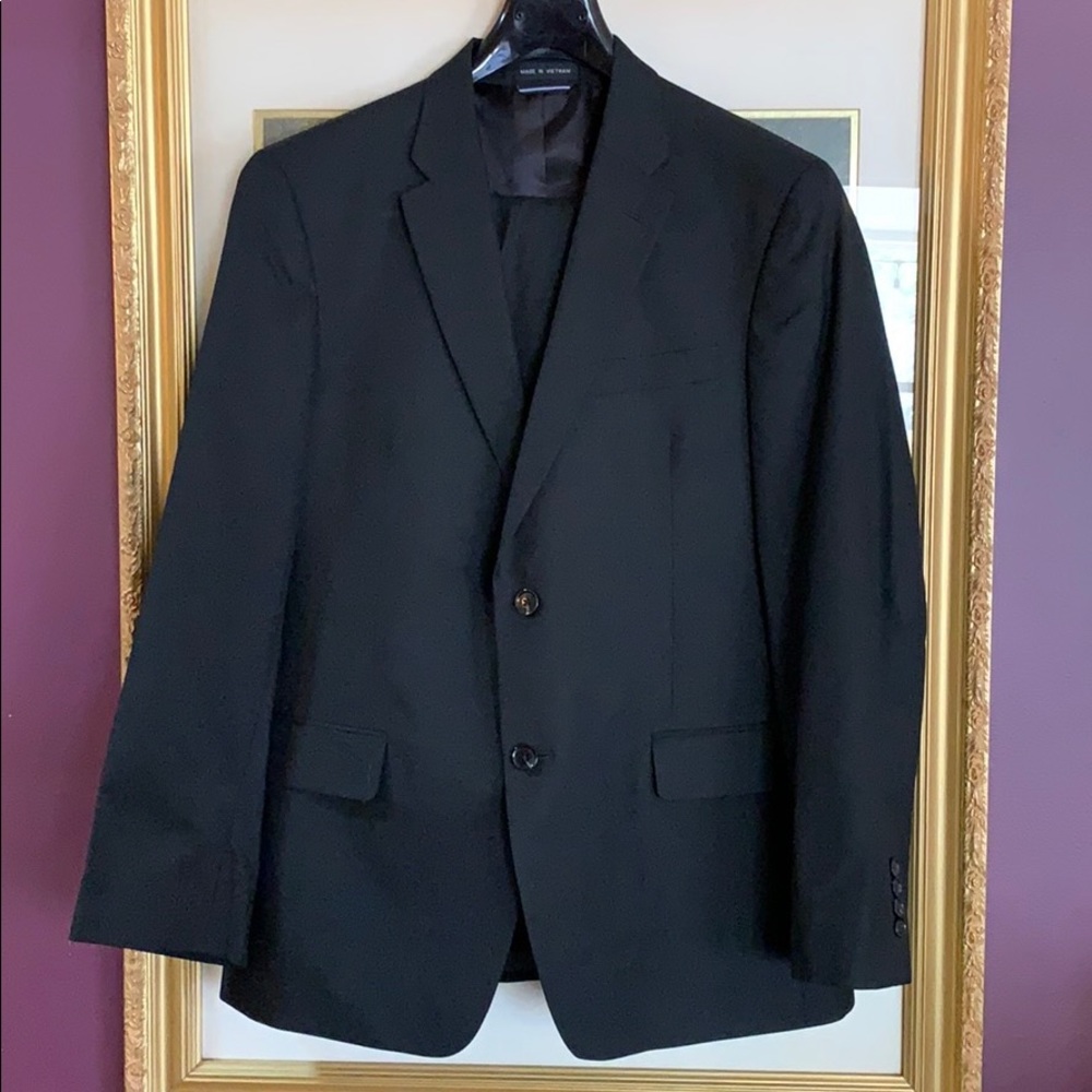 Tommy Hilfiger Men’s Black Suit Jacket & Pants 40R